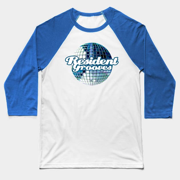 Resident Grooves (Disco Ball) Baseball T-Shirt by GeekyNerfherder